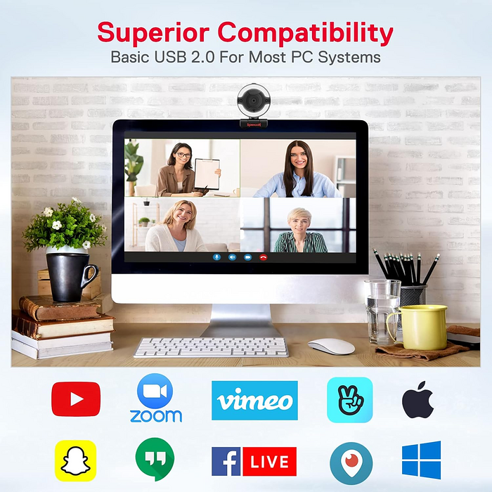 Webcam USB REDRAGON GW910 - 1080P