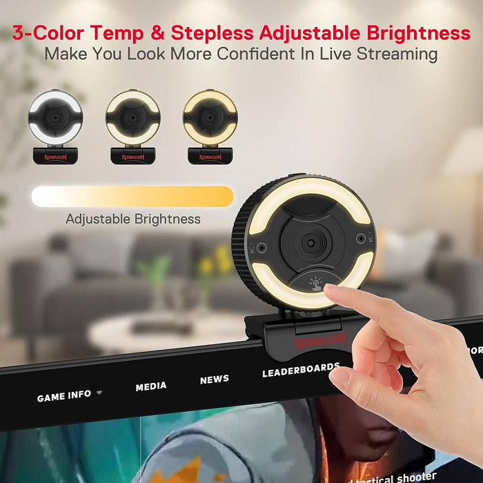 Webcam USB REDRAGON GW910 - 1080P