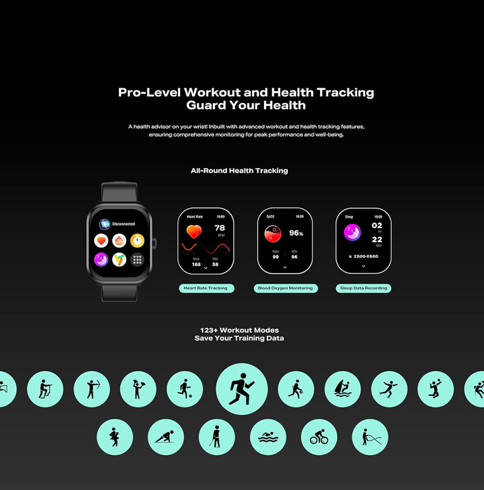 Smart Watch Infinix XWatch 3 Plus IP68 - Black