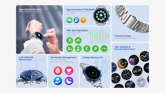 Smart Watch RiverSong Motive 9 Max - Silver