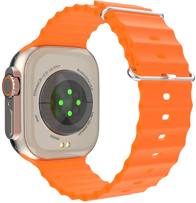 Smart Watch Sp8 Ultra With 2 Straps (Orange and Black)